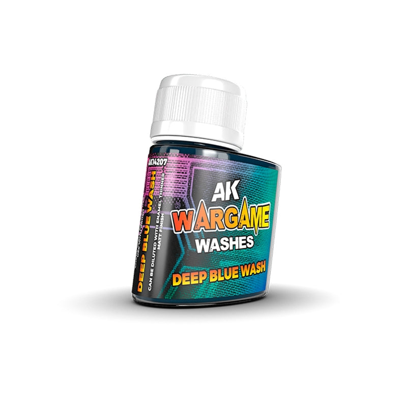 AK Interactive AK14207 DEEP BLUE WASH – SÉRIE WARGAME 35 ml