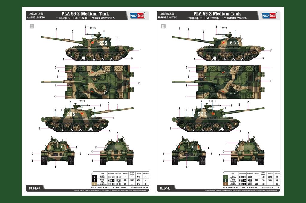 Hobby Boss 84540 Char moyen chinois Type 59-2 1/35 – image 3