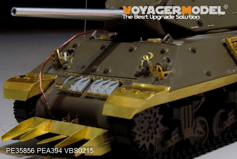 Maquette Voyager PE35856 Chasseur de chars américain M10 de la Seconde Guerre mondiale, version de base B, canon inclus (pour Tamiya 35350), échelle 1/35 – image 5