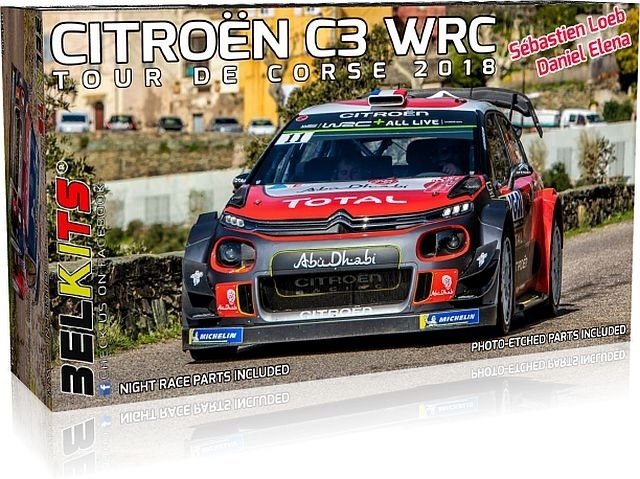 Belkits 017 Citroën C3 WRC 2018 Tour de Corse 2018 1/24