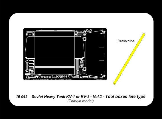 Aber 16045 Char lourd russe KV-1 ou KV-2 vol3 - Boîtes à outils tardives (1/16) – imagen 4