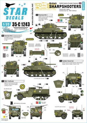 Star Decals 35-C1243 Tireurs d&amp;#39;élite britanniques 1/35