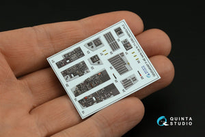 Quinta Studio QDS-48387 F-4E (première version) avec aile à lamelles, intérieur imprimé en 3D et coloré sur papier décalcomanie (Meng) (Petite version) 1/48  – image 7