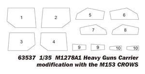 J&amp;#39;adore le kit 63537 M1278A1 modifié pour transporter des canons lourds avec le M153 CROWS au 1/35 – Bild 3