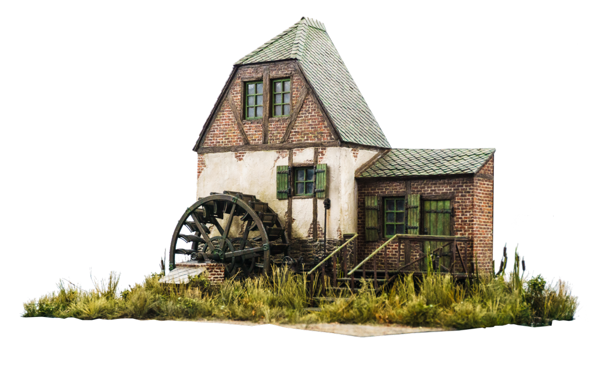 RT-Diorama 35024 Socle de diorama : Moulin à eau 1/35 – immagine 2