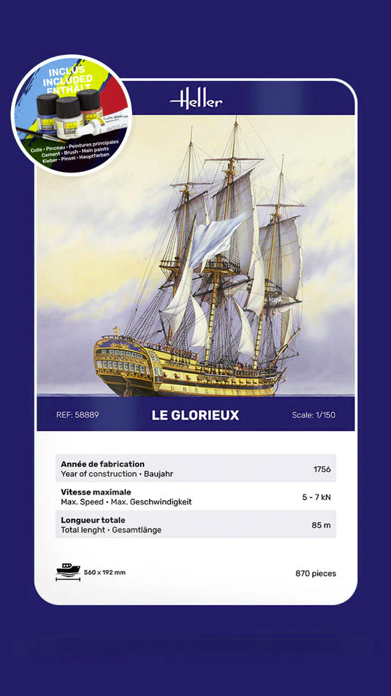 Heller 58889 Kit de démarrage - Le Glorieux 1/150 – Bild 6