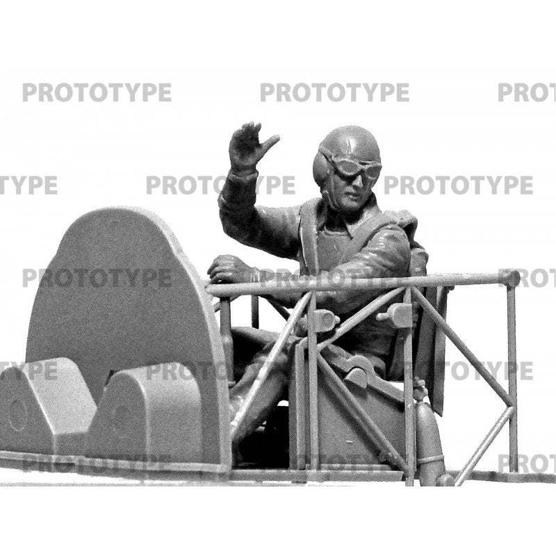 ICM 32111 Pilotes de l&amp;#39;Axe de la Seconde Guerre mondiale dans le cockpit (allemands, italiens, japonais) 1/32 – immagine 2