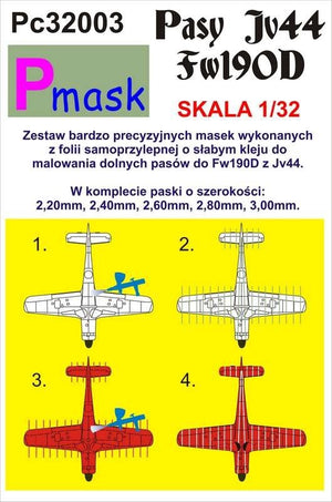 Masques de peinture inférieurs P-Mask PC32003 FW190D JV44 (1/32)