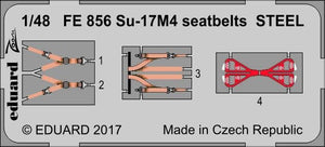 Ceintures de sécurité Eduard FE856 Su-17M4 en acier HOBBY BOSS 1/48