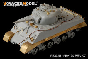 Jupes latérales de réservoir intermédiaire M4A2 USMC de la Seconde Guerre mondiale (version tardive) pour maquette Voyager PEA159 (pour kit DRAGON) 1/35  – immagine 3