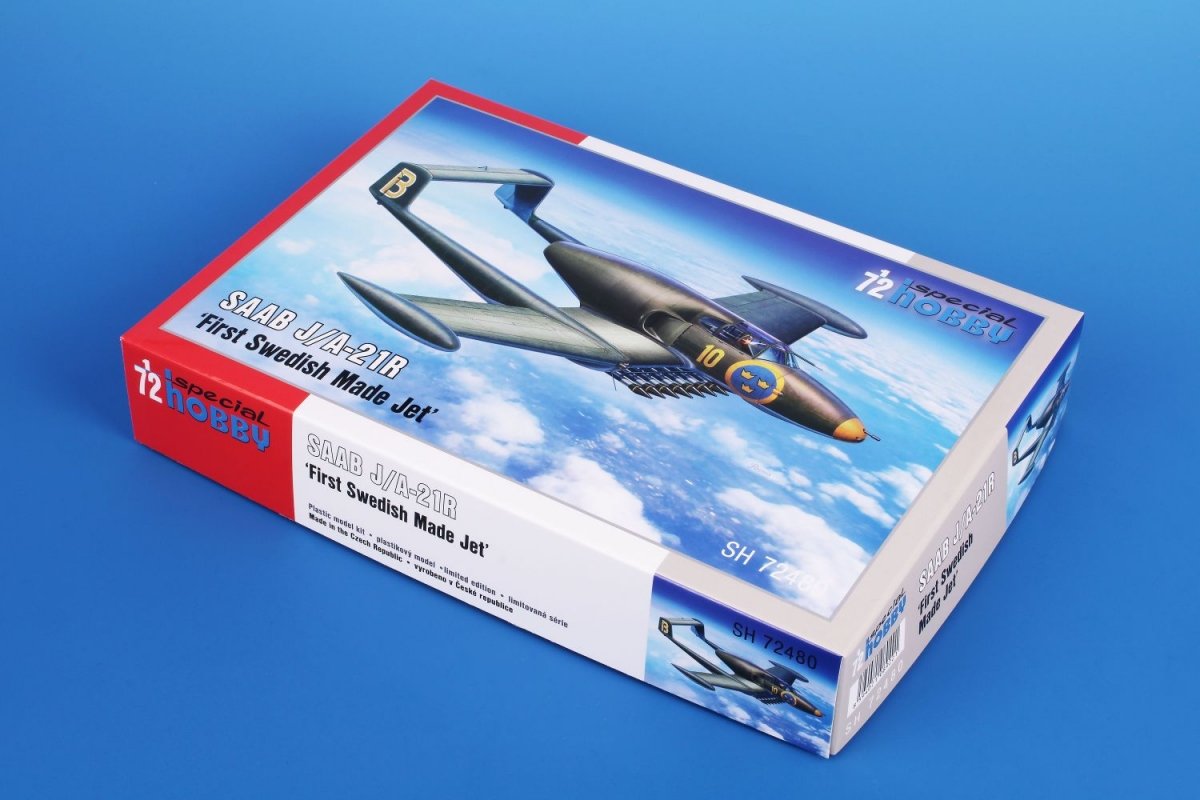 Special Hobby 72480 SAAB J/A-21R « Premier jet de fabrication suédoise » 1/72 – immagine 2