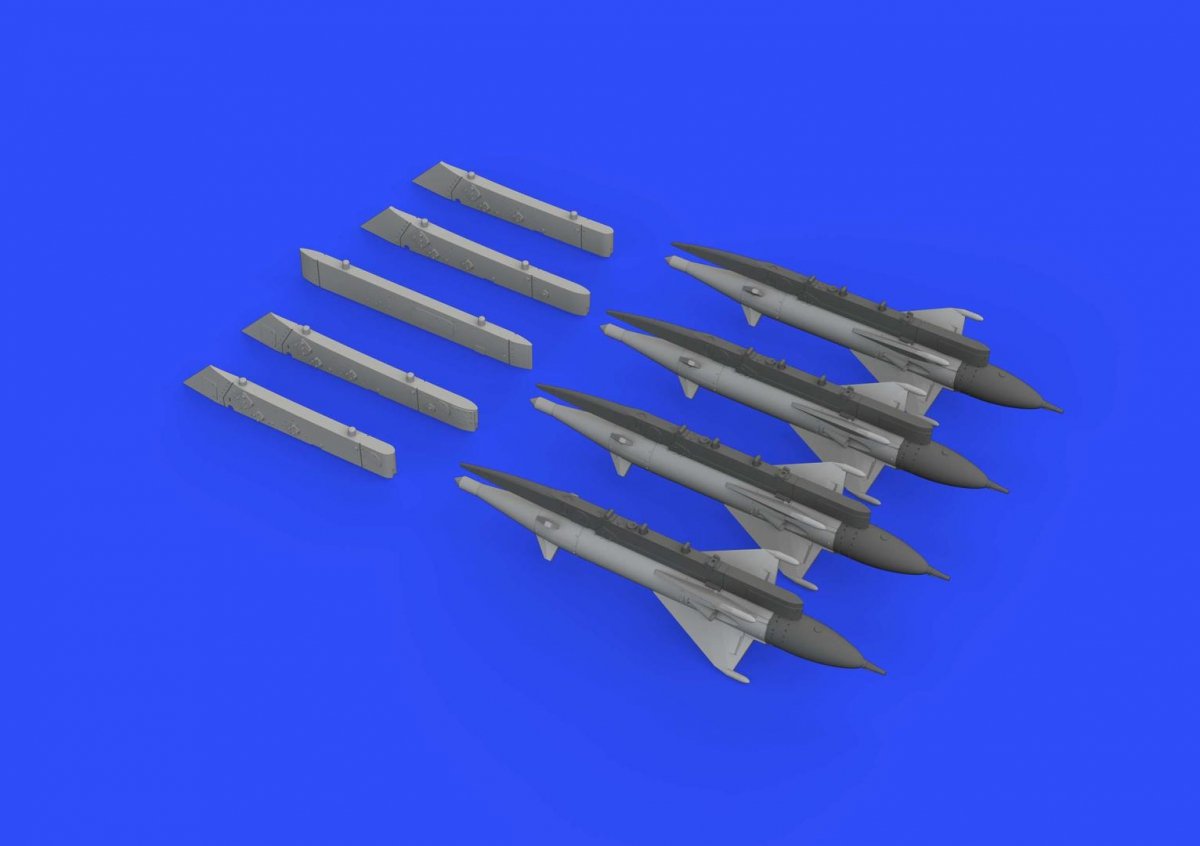 Missiles RS-2US avec pylônes pour MiG-21 Eduard 672192, échelle 1/72 – image 3