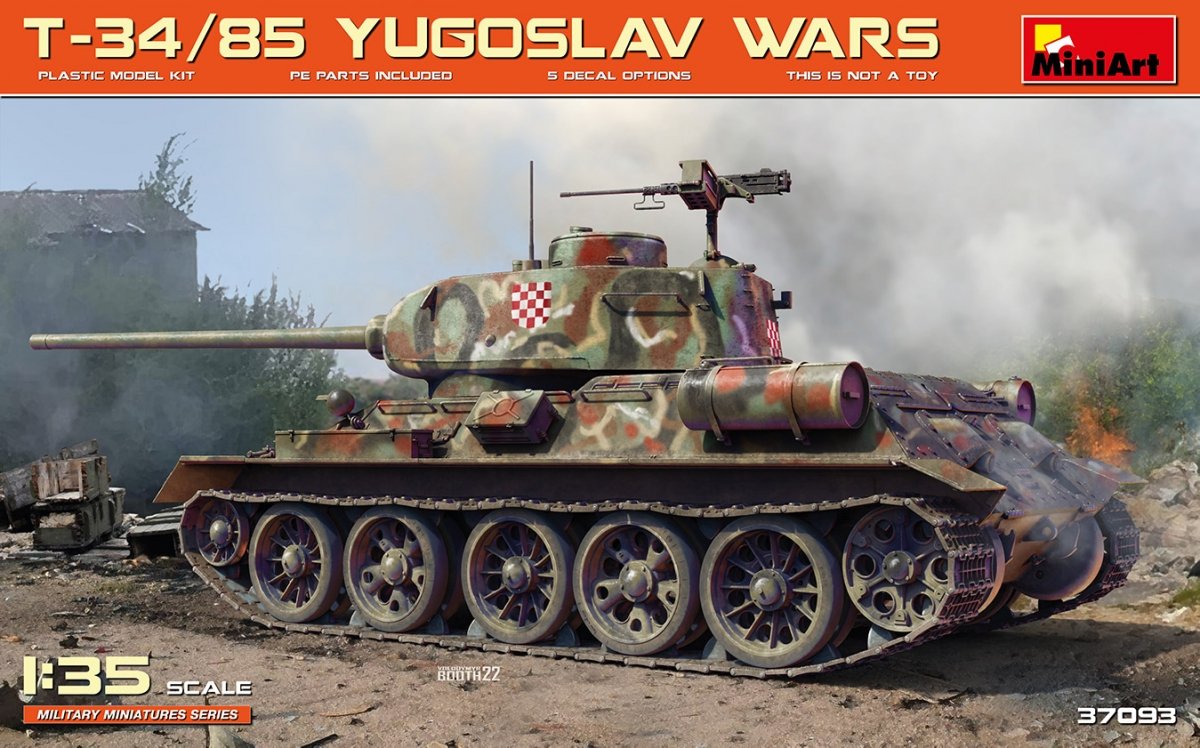 MiniArt 37093 T-34/85 GUERRES YOUGOSLAVE 1/35