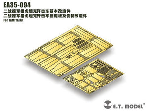 ET Model EA35-094 Garde-boue et jupes latérales de char allemand Panzerjäger « Jagdtiger » de la Seconde Guerre mondiale, échelle 1/35 – Bild 2