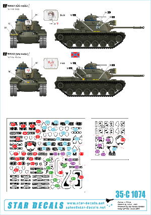 Star Decals 35-C1074 M48A3 Modèle tardif 1/35 – image 2