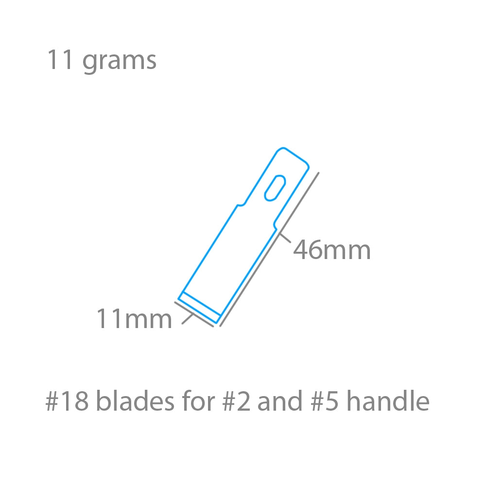 Lames de burinage Modelcraft PKN2718 n° 18 x 5 pour manches n° 2 ou n° 5 – image 2