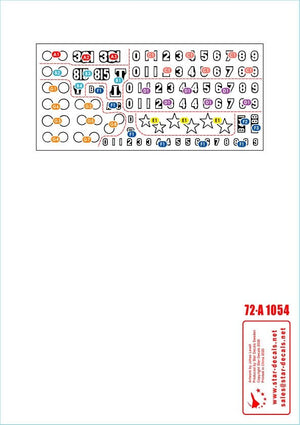 Star Decals 72-A1054 Vietnam n° 4. Marquages ​​NVA pour T-54B nord-vietnamien, échelle 1/72  – image 2
