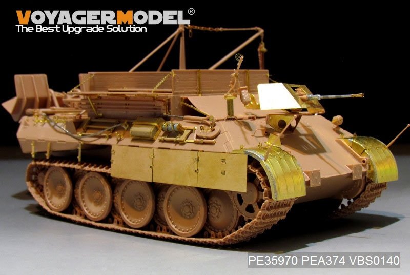 Modèle Voyager PE35970 Bergepanther Ausf.A allemand de la Seconde Guerre mondiale (type tardif, porte-outils Panther G) Base pour MENG SS-015 1/35 – image 5