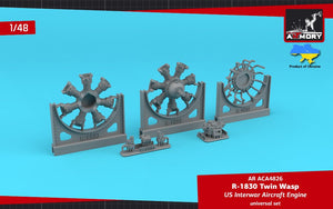 Armory Models ACA4826 R-1830 Twin Wasp Moteur d&amp;#39;avion américain de l&amp;#39;entre-deux-guerres et de la Seconde Guerre mondiale 1/48 – immagine 5