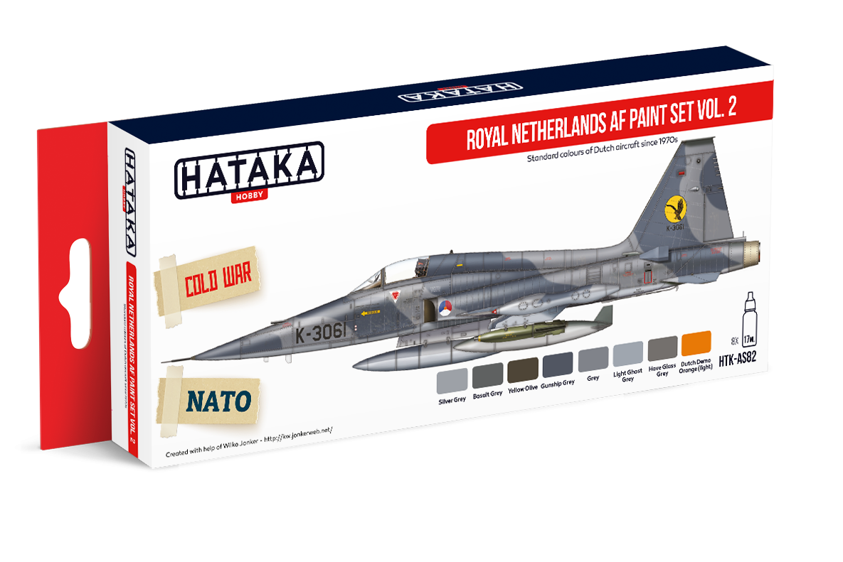 Hataka HTK-AS82 Royal Pays-Bas AF ensemble de peinture vol. 2 8x17