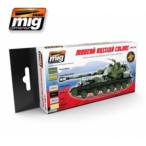 Munitions Mig 7109, couleurs camouflage russe moderne, 6 x 17 ml