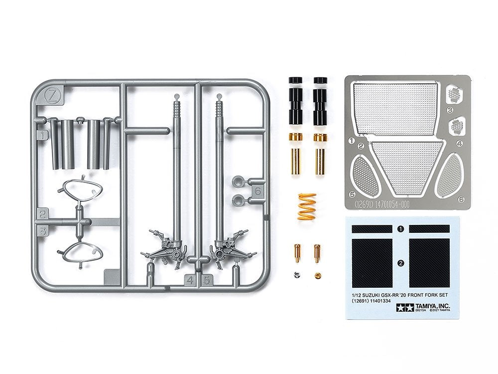 Kit de fourche avant Tamiya 12691 Suzuki GSX-RR &amp;#39;20, échelle 1/12