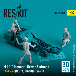 RESKIT RSF32-0036 Pilotes de brouilleur MJ-1 (Vietnam) (MJ-1A, MJ-1B) (scène 1) (3 pièces) (Impression 3D) 1/32 – Bild 2