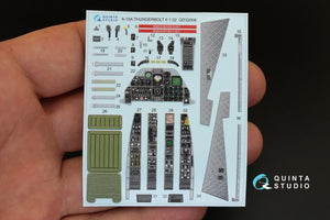 Intérieur imprimé en 3D et coloré sur papier décalcomanie Quinta Studio QD32008 A-10A (pour maquette Trumpeter) 1/32 – immagine 2