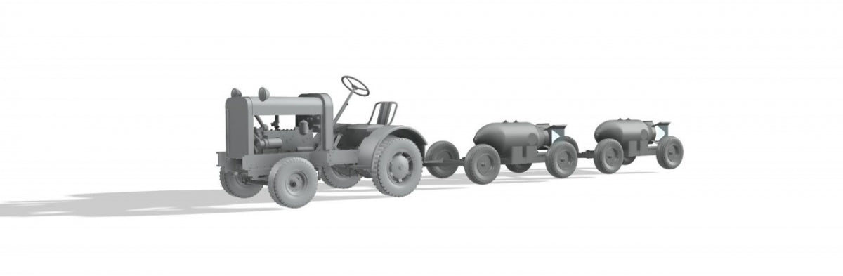 Thunder Model 32003 Remorqueur américain Clarktor 6, MILL-33 avec 2 remorques à bombes Mark 2 1/32 – immagine 2