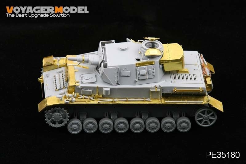 Voyager modèle PE35180 Seconde Guerre mondiale Pz.KPfw. IV Ausf F1 &amp;quot;Vorpanzer&amp;quot; pour DRAGON 6398 1/35 – image 3