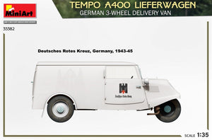MiniArt 35382 TEMPO A400 LIEFERWAGEN. FOURgon DE LIVRAISON ALLEMAND À 3 ROUES 1/35 – image 7