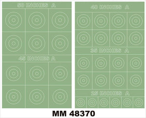Montex MM48370 Cocardes RAF Type A 50, 45, 40, 35, 25 pouces 1/48