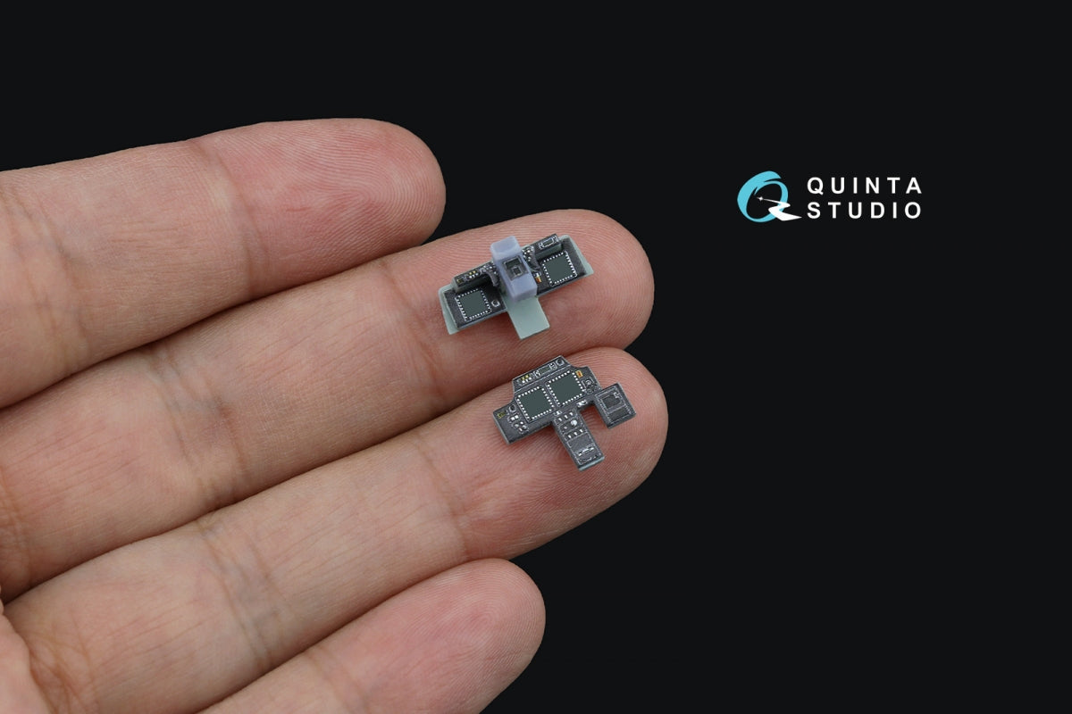 Quinta Studio QD+72152 AH-64D, intérieur coloré imprimé en 3D sur papier décalcomanie (Academy) (avec pièce en résine imprimée en 3D), échelle 1/72 – image 12