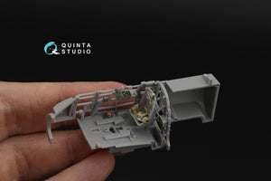 Quinta Studio QD48625 A6M5 Zero, Nakajima Prod. 3D-Printed &amp; coloured Interior on decal paper (Fine Molds) 1/48