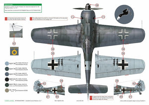 Décalcomanies Exito ED48004 Luftwaffe Ground Attackers vol.1 - Ju 87 D-3, Hs 129, Fw 190F-8 1/48 – image 8