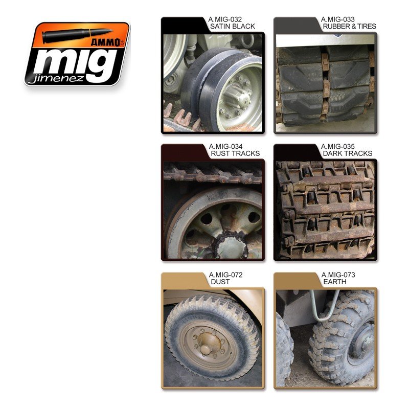 Munitions Mig 7105 Pneus et chenilles 6x17ml – image 2