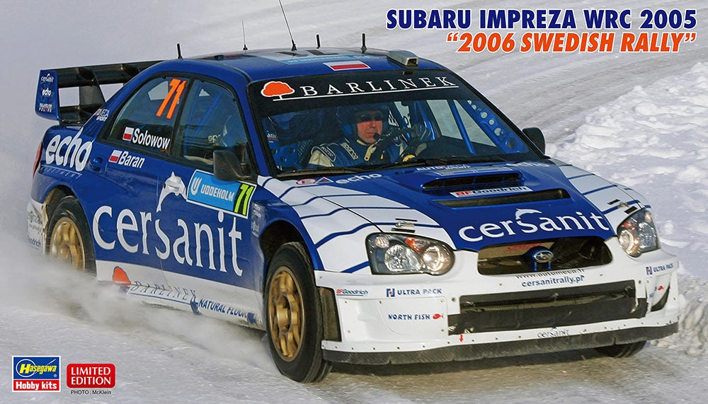 Hasegawa 20707 Subaru Impreza WRC 2005-2006 Rallye de Suède 1/24