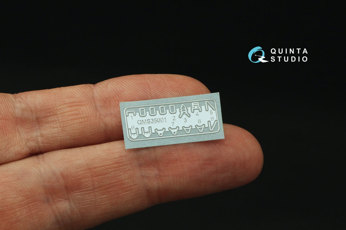 Quinta Studio QR+35027 Ceintures de sécurité pour avions de chasse de la Luftwaffe de la Seconde Guerre mondiale (avec boucles métalliques) (Tous les kits) 1/35 – Bild 5