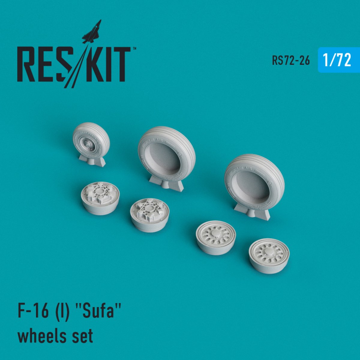 RESKIT RS72-0026 F-16I « SUFA » JEU DE ROUES 1/72