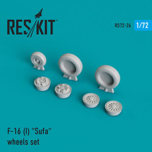 RESKIT RS72-0026 F-16I « SUFA » JEU DE ROUES 1/72