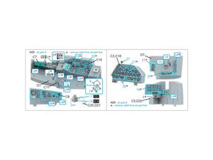Intérieur imprimé en 3D et coloré sur papier décalcomanie Quinta Studio QDS-48570 Mi-24A (Trumpeter) (petite version) 1/48 – immagine 7