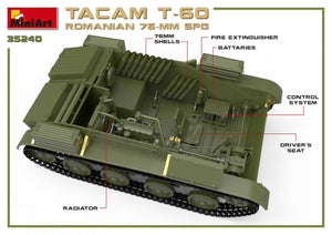 MiniArt 35240 KIT INTÉRIEUR SPG TACAM T-60 ROUMAIN 76 mm 1/35 – immagine 3