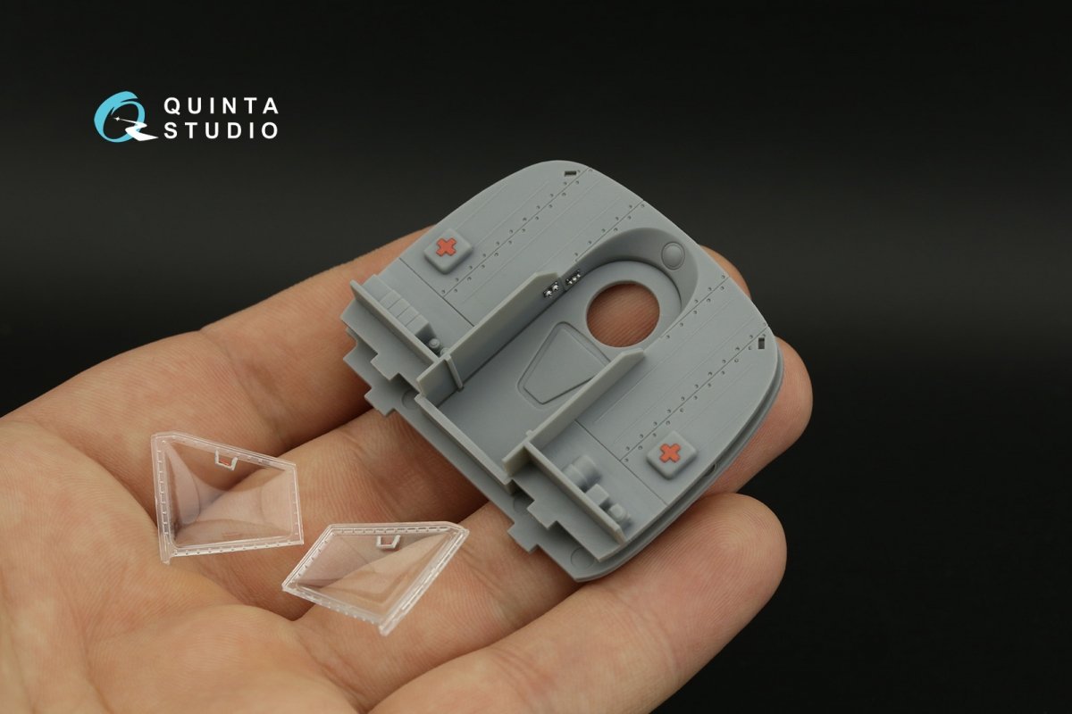 Intérieur imprimé en 3D et coloré sur papier décalcomanie Quinta Studio QD48383 Mi-17 (Trumpeter) 1/48 – Bild 8