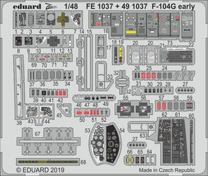 Maquette Eduard FE1037 F-104G (début) au 1/48 KINETIC MODEL