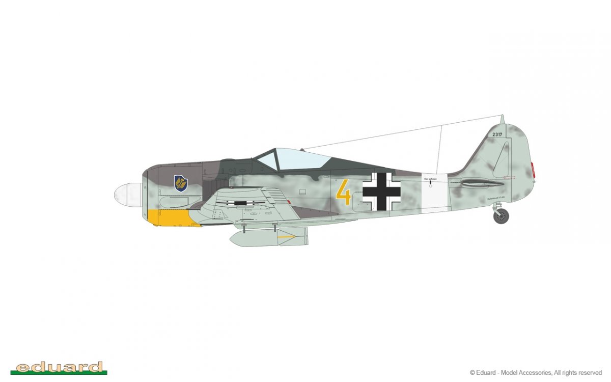 Eduard 84117 Fw 190A-4 avec volets moteur et ailes à 2 mitrailleuses, échelle 1/48 – image 13