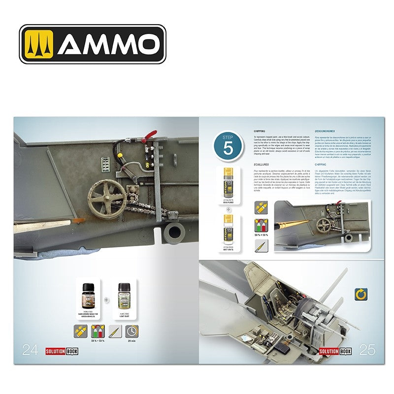 AMMO by Mig Jimenez 6530 SOLUTION BOOK 25 - How to Paint Early WWII Luftwaffe Aircraft (English, Spanish, French &amp; German)