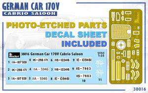 MiniArt 38016 VOITURE ALLEMANDE 170V BERLINE CABRIOLET 1/35 – Bild 13
