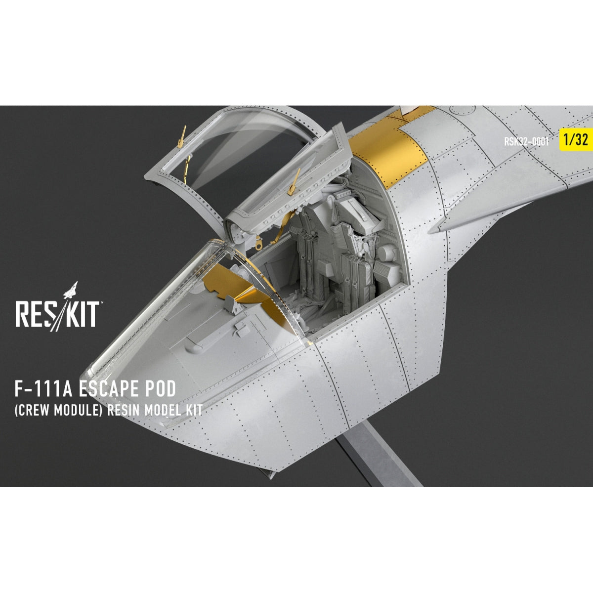 RESKIT RSK32-0001 F-111A Escape Pod (Crew Module) resin model kit 1/32