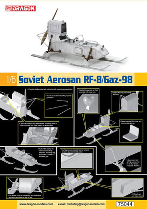 Dragon 75044 Aerosan soviétique Rf-8/Gaz-98 1/6 – Bild 2