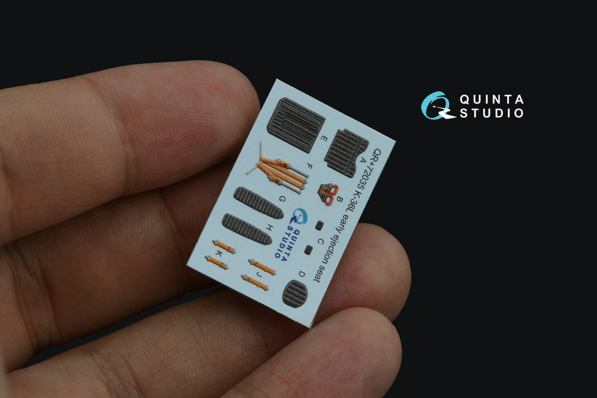 Quinta Studio QR+72035 Siège éjectable K-36L (première version) (pour avions Su-25 jusqu&amp;#39;en 2007) (Tous les kits) 1/72 – immagine 4